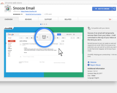 gmail snooze unsnoozed